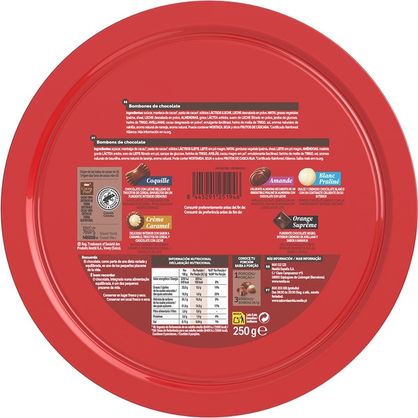 assorted chocolates tin 250 g