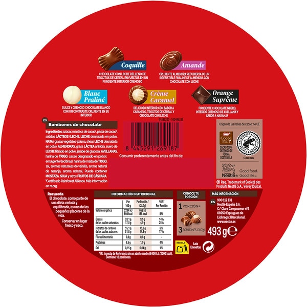 Konfektsortiment Dose 493 g