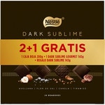 chocolate pack Red Box 200 g + Dark Sublime 145 + 1 free Dark Sublime 145 g case 517 g