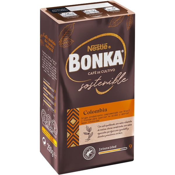 naturgemahlener kolumbianischer Kaffee aus nachhaltigem Anbau Intensität 9 Paket 250 g