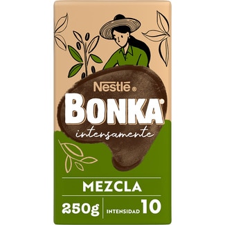 café molido mezcla de cultivo sostenible de intensidad 10 paquete 250 g - Bonka