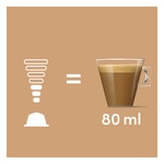 Robusta-Kaffee mit etwas Milch Espresso Macchiato Karton 16 Kapseln