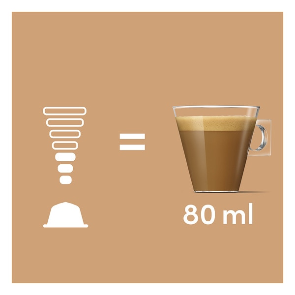 Robusta-Kaffee mit etwas Milch Espresso Macchiato Karton 16 Kapseln