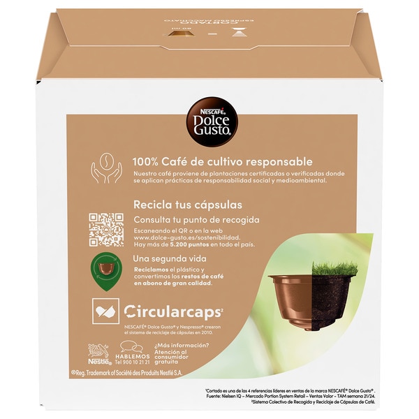 Robusta-Kaffee mit etwas Milch Espresso Macchiato Karton 16 Kapseln