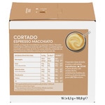 Robusta-Kaffee mit etwas Milch Espresso Macchiato Karton 16 Kapseln