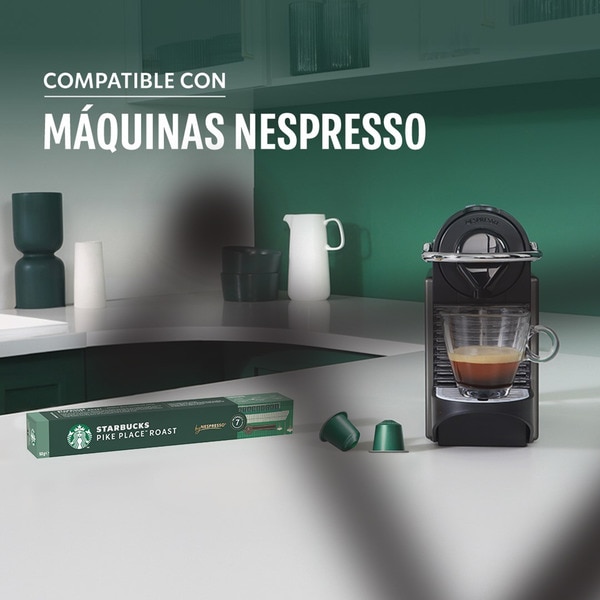 Espresso Intensität 7 Pike Place Karton 10 Kapseln kompatibel mit Nespresso-Maschinen