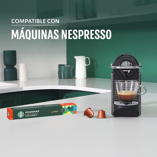 Kaffee Espresso Intensität 7 Kolumbien Karton 10 Kapseln kompatibel mit Nespresso-Maschinen