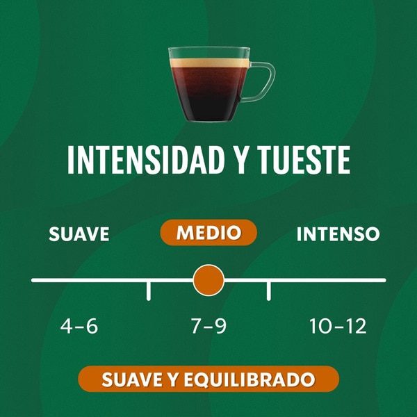 Kaffee Espresso Intensität 7 Kolumbien Karton 10 Kapseln kompatibel mit Nespresso-Maschinen