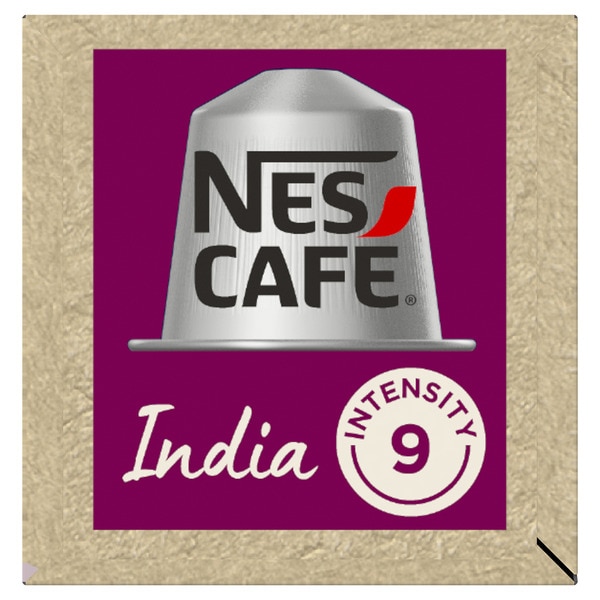 Espresso Intensität 9 Indien Karton 10 Kapseln kompatibel mit Nespresso-Maschinen