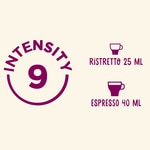 Espresso Intensität 9 Indien Karton 10 Kapseln kompatibel mit Nespresso-Maschinen
