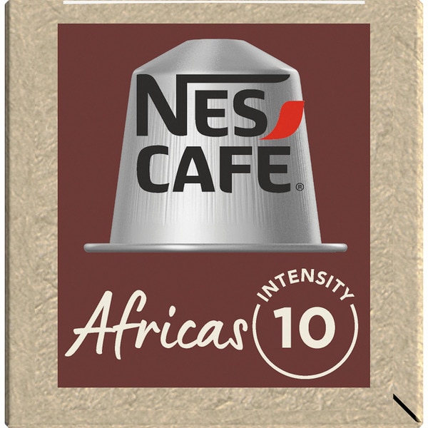 Africas ristretto coffee level 10 intensity case 10 capsules compatible with Nespresso coffee machines
