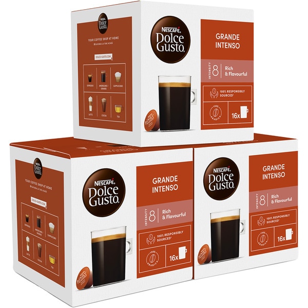 Kaffee 100% Arabica Intensität 8 Gran Intenso Karton 16 Kapseln