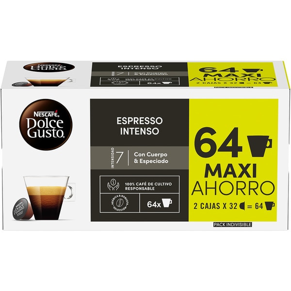Kaffee Espresso Intenso aus Kolumbien und Vietnam Intensität 7 2er-Pack Karton 32 Kapseln
