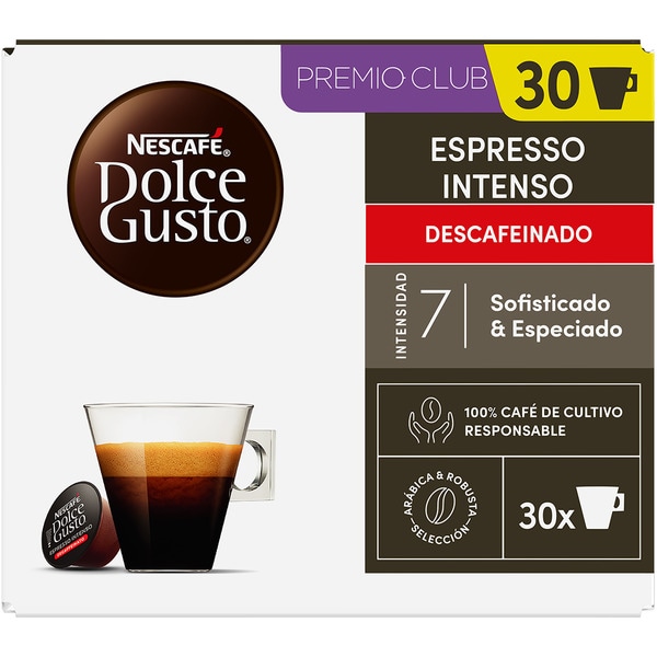 koffeinfreier Kaffee Intenso aus Kolumbien und Vietnam Intensität 7 Karton 30 Kapseln