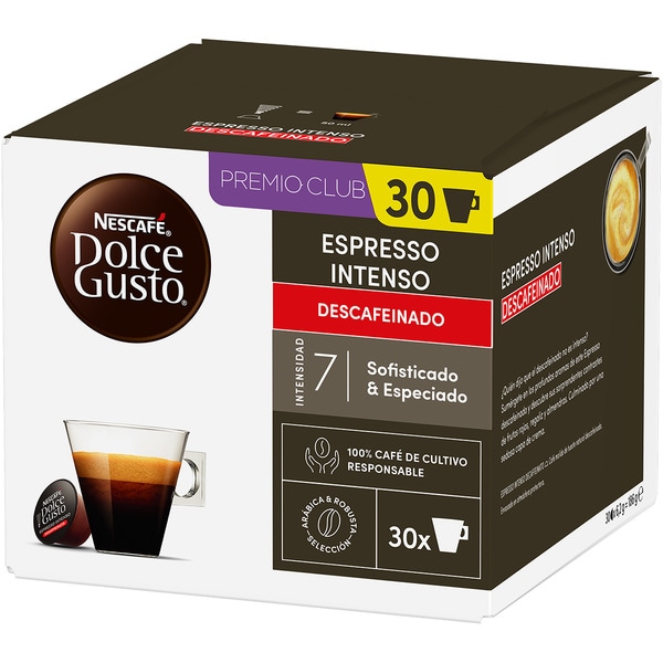 koffeinfreier Kaffee Intenso aus Kolumbien und Vietnam Intensität 7 Karton 30 Kapseln