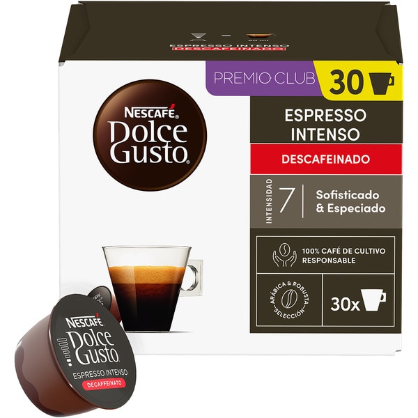 koffeinfreier Kaffee Intenso aus Kolumbien und Vietnam Intensität 7 Karton 30 Kapseln