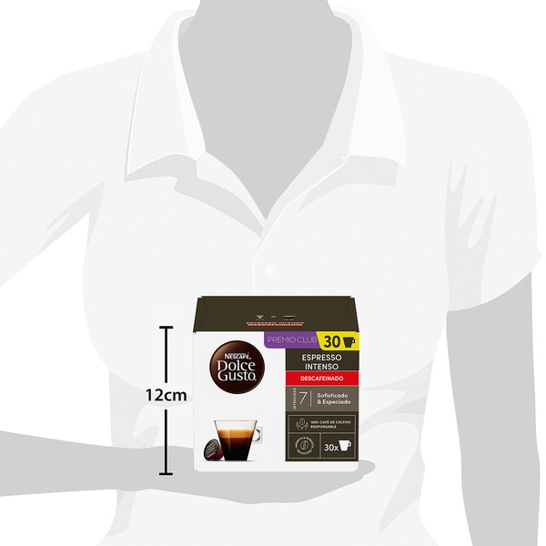 koffeinfreier Kaffee Intenso aus Kolumbien und Vietnam Intensität 7 Karton 30 Kapseln