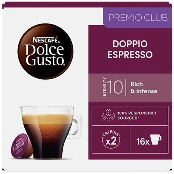 Doppelter Espresso Intensität 10 Karton 16 Kapseln