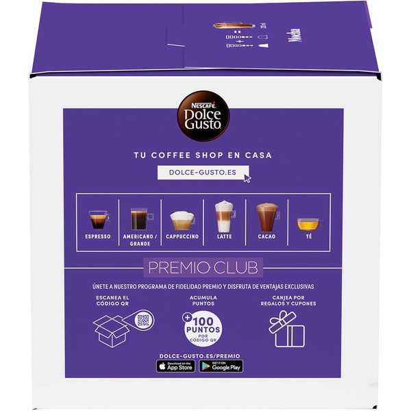 mocha coffee case 8 capsules of coffee + 8 milk capsules