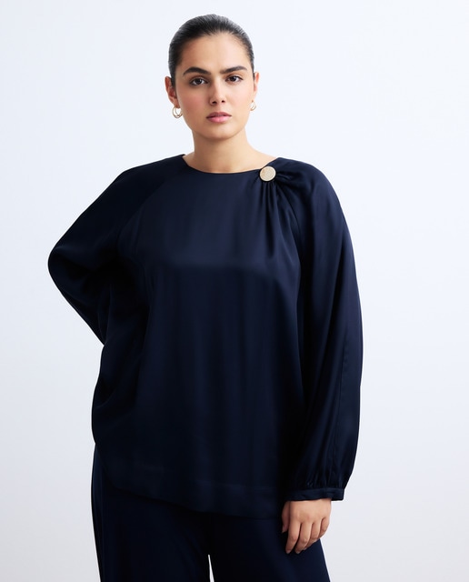 Imagem 0 de Blusa Lisa de Manga Comprida
