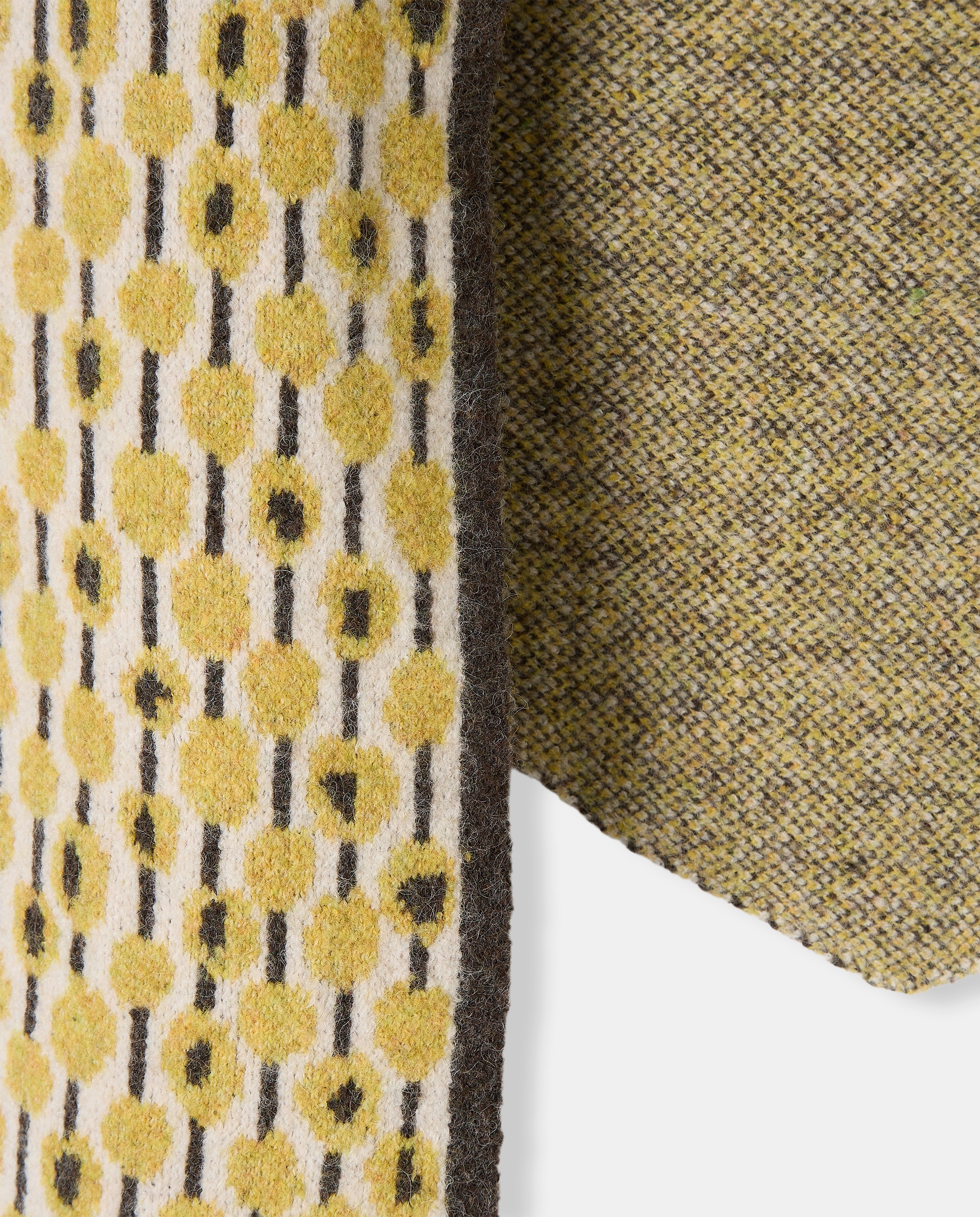 Cachecol Triangular de Malha 300 Amarelo-3