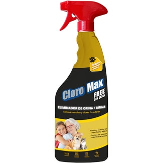 eliminador de orina de mascotas sin lejía elimina manchas y olores pistola 750 ml seguro para familias y mascotas - Cloro Max