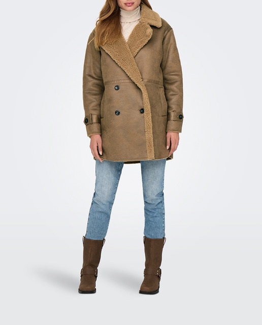 Imagen 0 de Abrigo largo de mujer con botones frontales