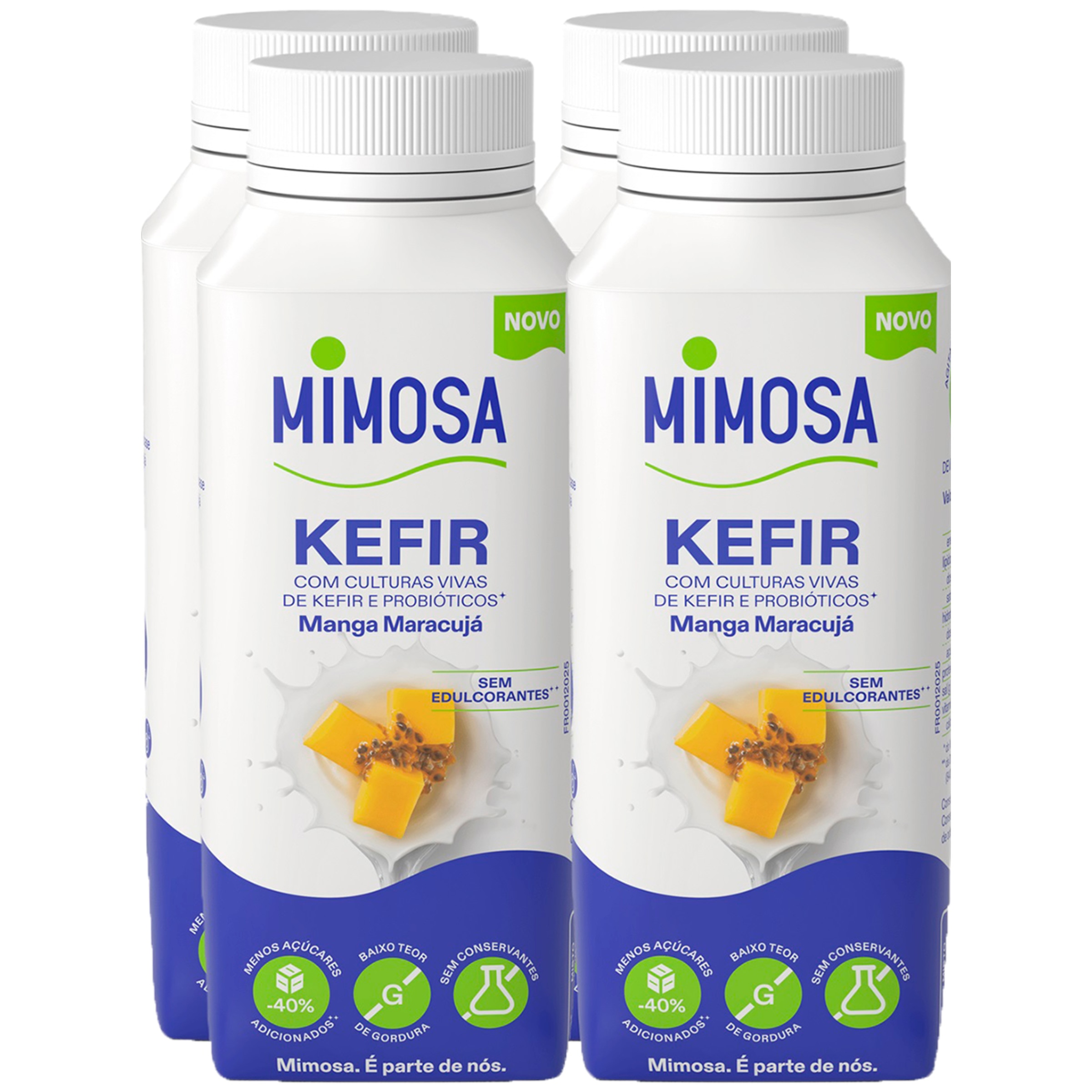Kéfir Manga e Maracujá Pack 4 unidades 200 g