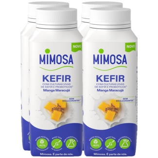 Kéfir Manga e Maracujá Pack 4 unidades 200 g - Mimosa