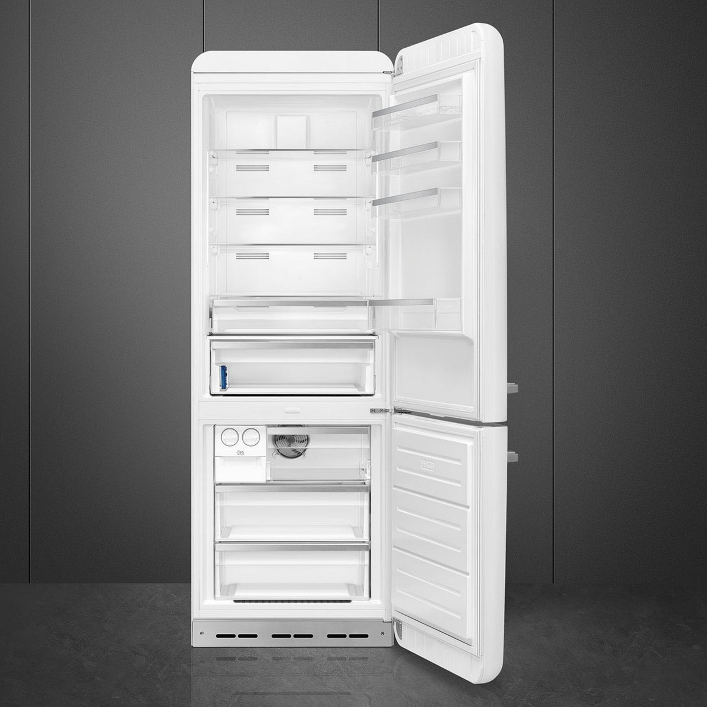 Frigorífico Combinado Smeg FAB38RWH6 Total No Frost, 481 litros com Abertura à Direita - Branco Branco-2