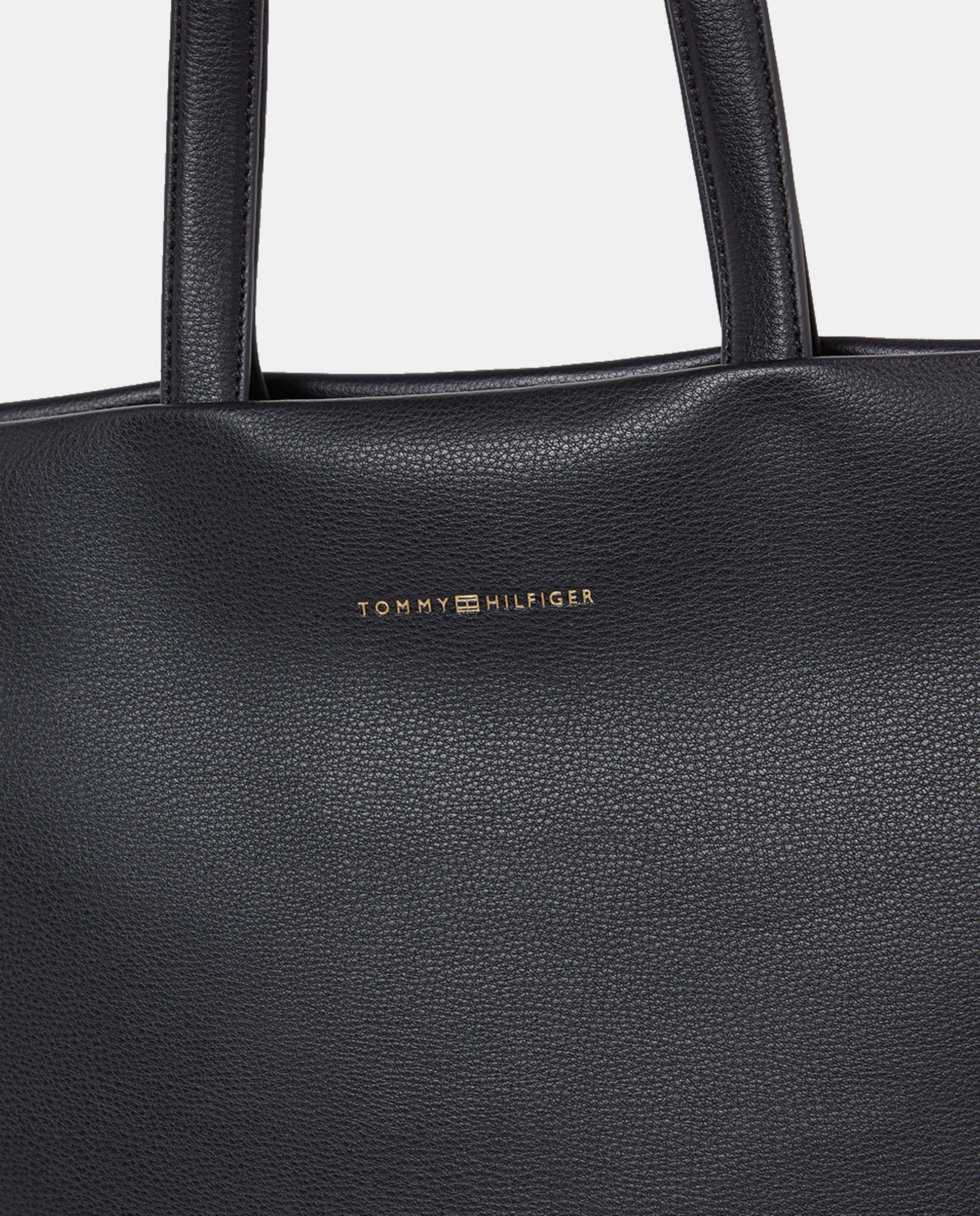Mala Tipo Tote com Assinatura - Preto Preto-3