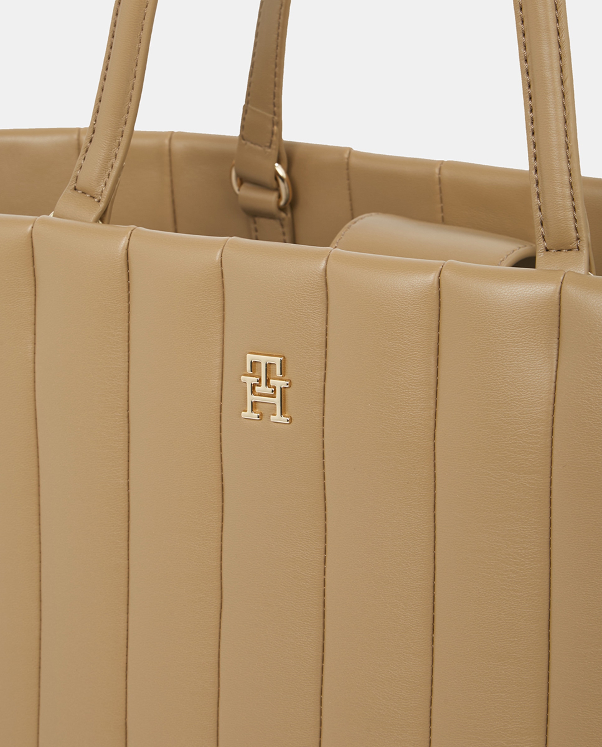 Mala Tipo Tote com Efeito Acolchoado - Camel Camel-2