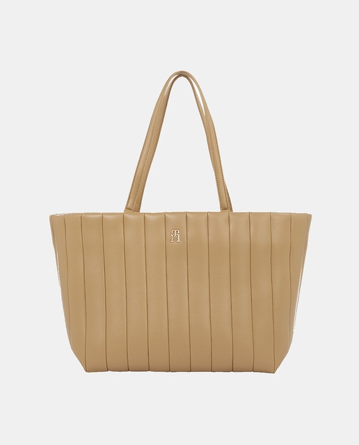 Imagem 0 de Mala Tipo Tote com Efeito Acolchoado - Camel
