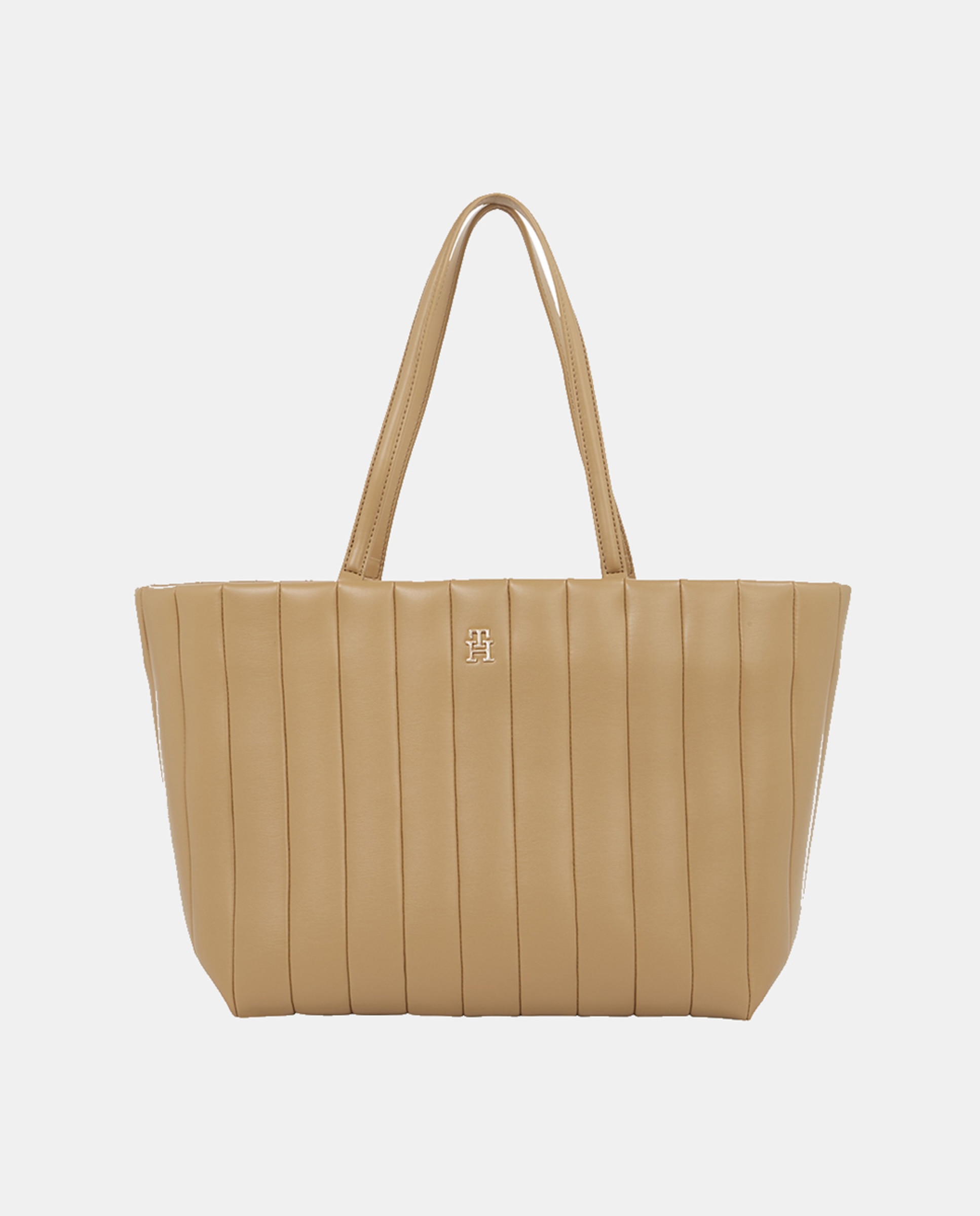 Mala Tipo Tote com Efeito Acolchoado - Camel Camel-1