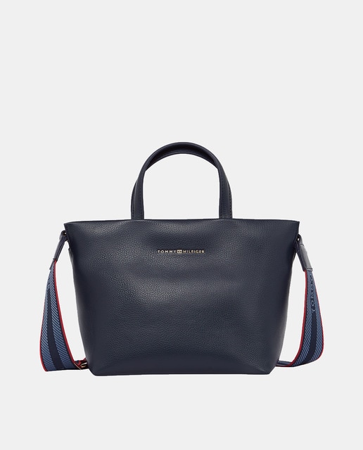 Imagem 0 de Mini Mala Tipo Tote com Assinatura - Azul-Marinho