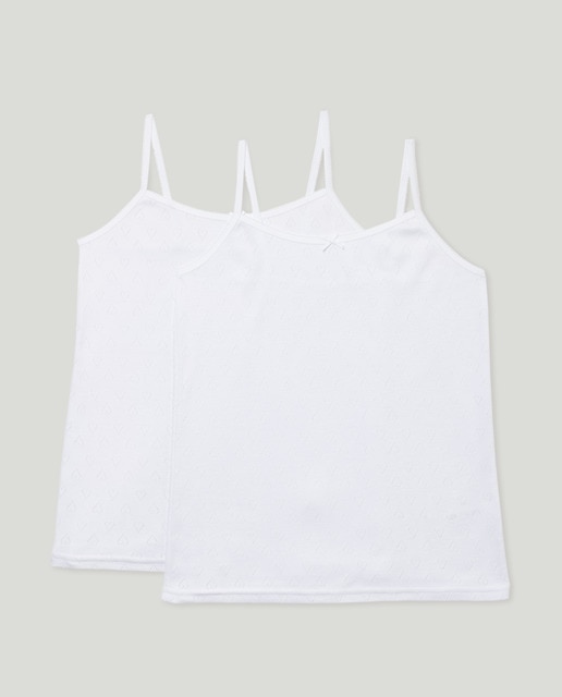 Imagem 0 de Pack de 2 T-shirts sem Mangas Rendilhadas