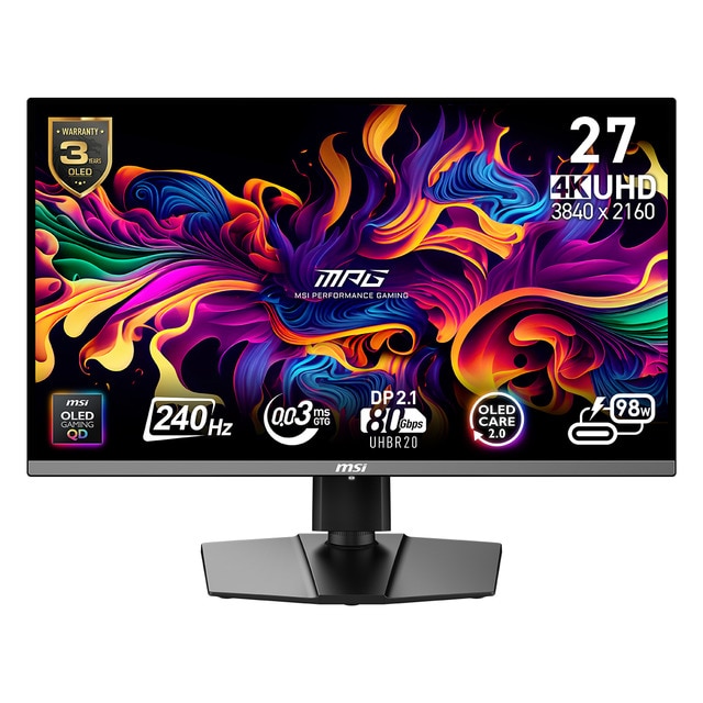 Imagen 0 de Monitor PC Gaming 67cm (26,5") MSI MPG 272URX, 240Hz QD-OLED UHD 4K