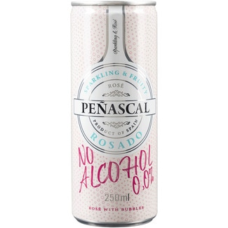 vino rosado de aguja natural sin alcohol lata 25 cl - Peñascal