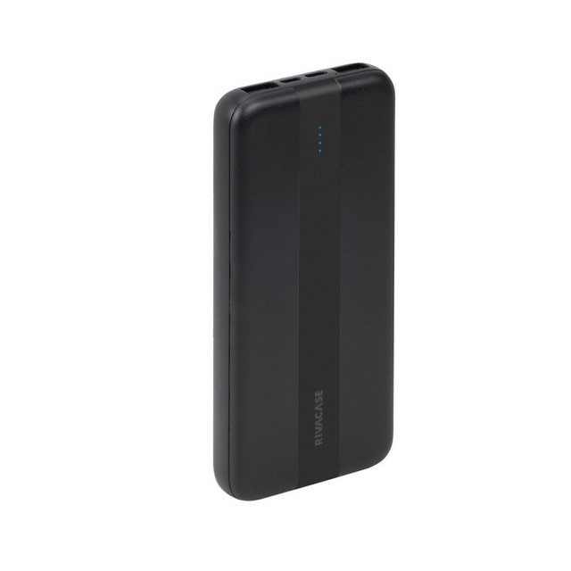 Imagem 0 de Powerbank Rivacase 10000 mAh) Bateria Portátil com Cabo Incluido - Preto