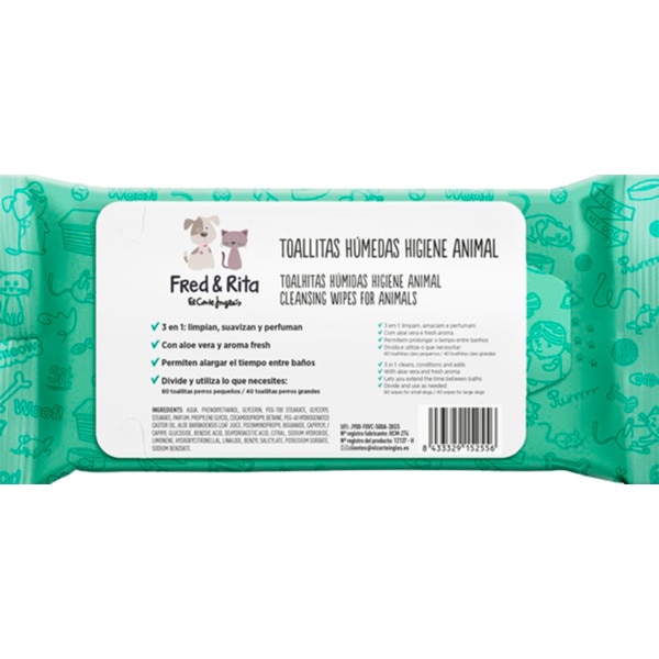 Toalhitas Aloe Vera Fresh 40-80 unidades
