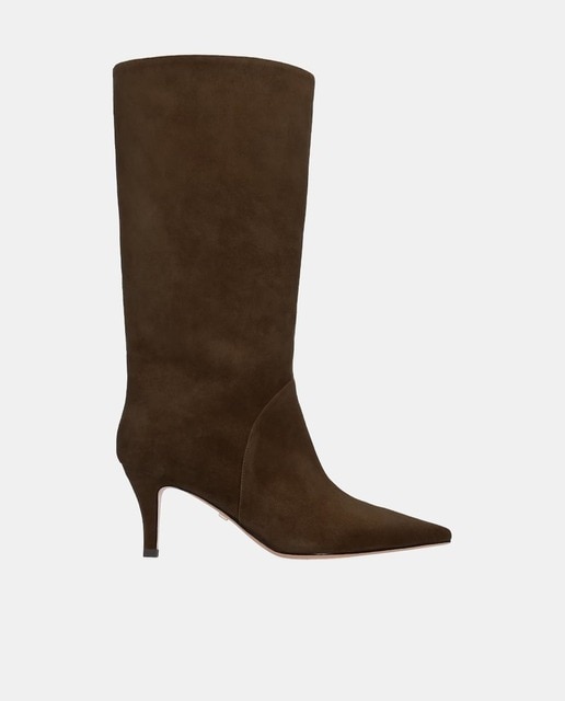 Imagem 0 de Botas de Camurça com Biqueira Pontiaguda