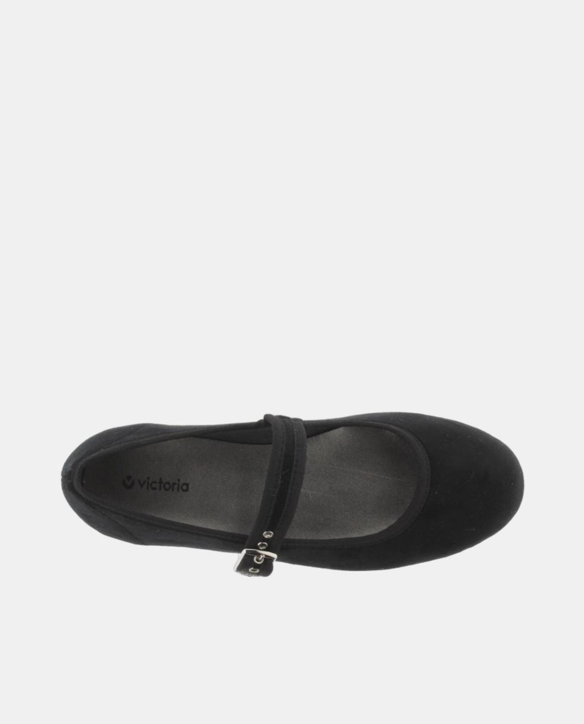 Sapatos de presilha pretos com fecho de fivela Preto-4