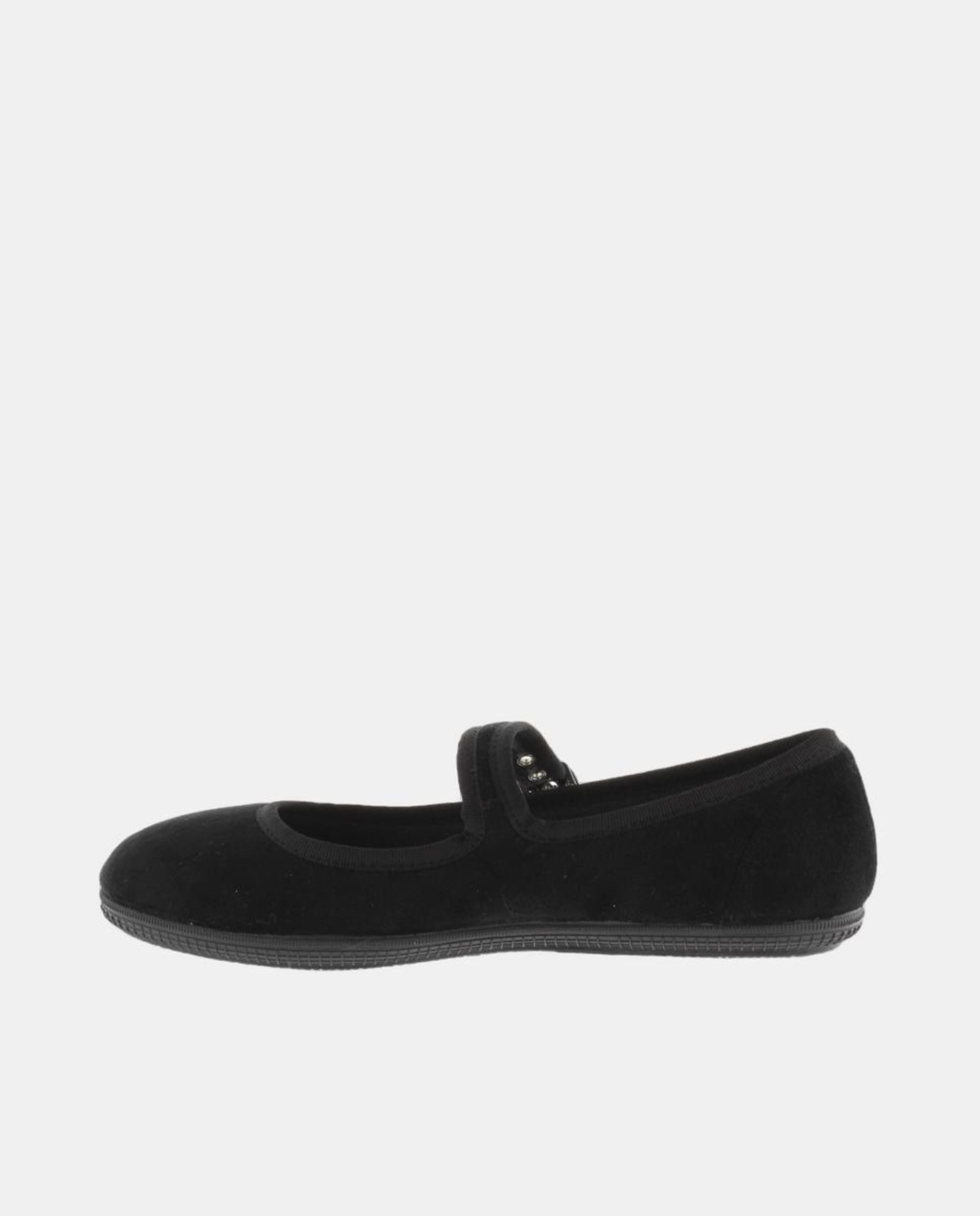 Sapatos de presilha pretos com fecho de fivela Preto-3
