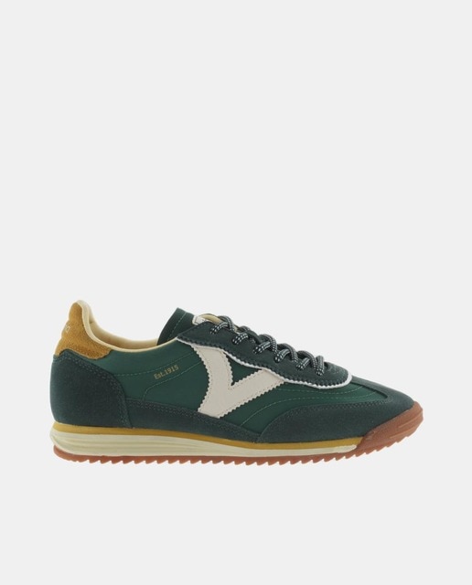 Imagem 0 de Sapatilhas Desportivas de Nylon com Peças Coloridas em Croute em Contraste