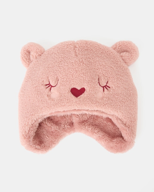 Imagem 0 de Gorro de Bebé com Fantasia de Urso e Coração