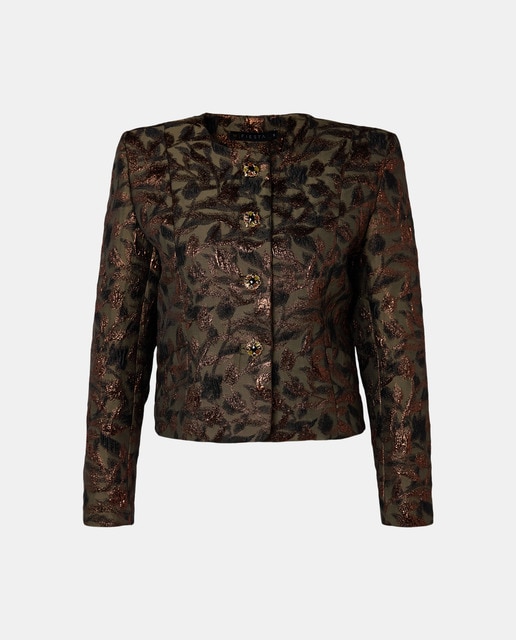 Imagem 0 de Casaco Curto com Jacquard