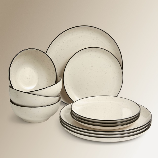 Imagem 0 de Serviço de Mesa de 12 Peças Évora - Preto