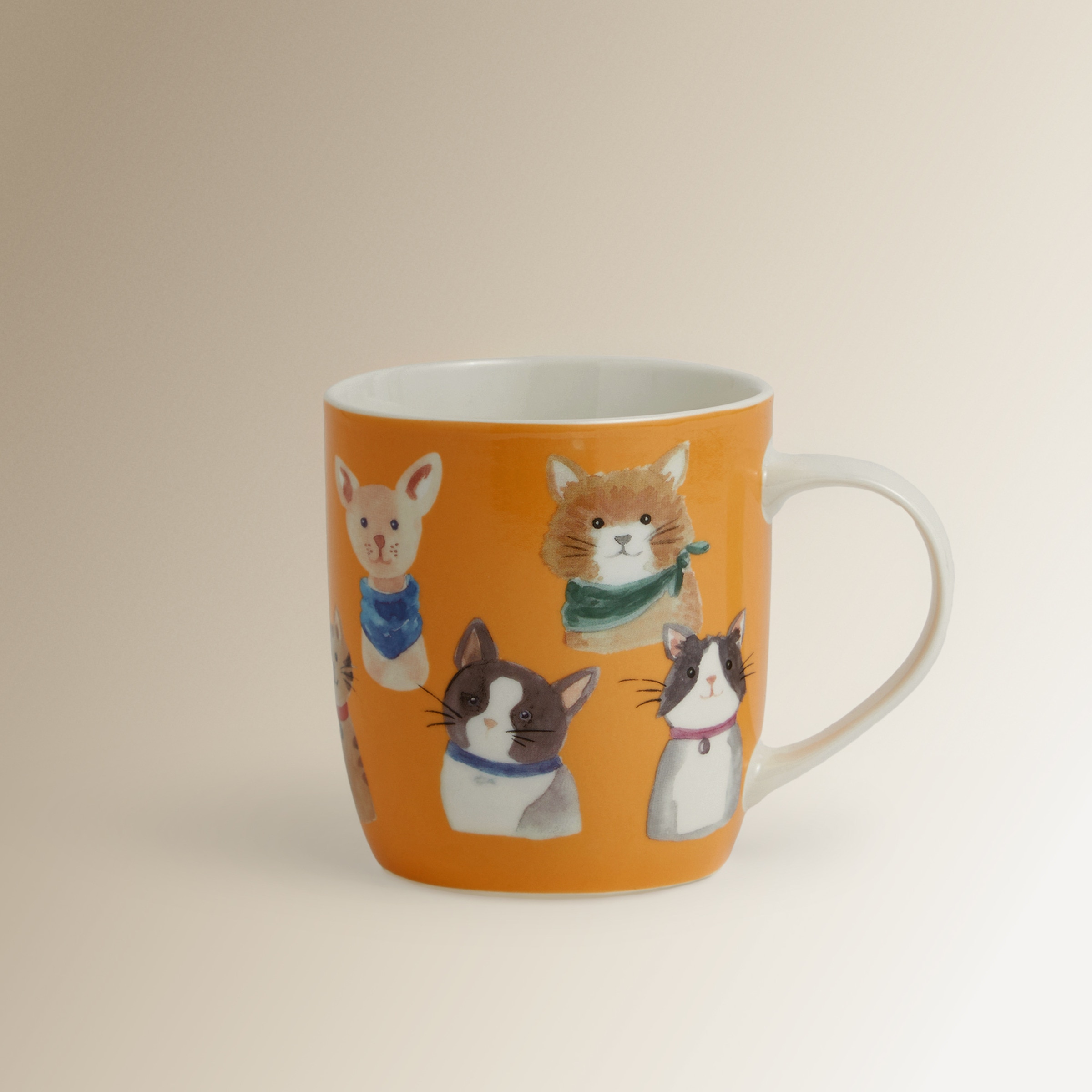 Taza mug gato Doggy El Corte Inglés Amarillo-1