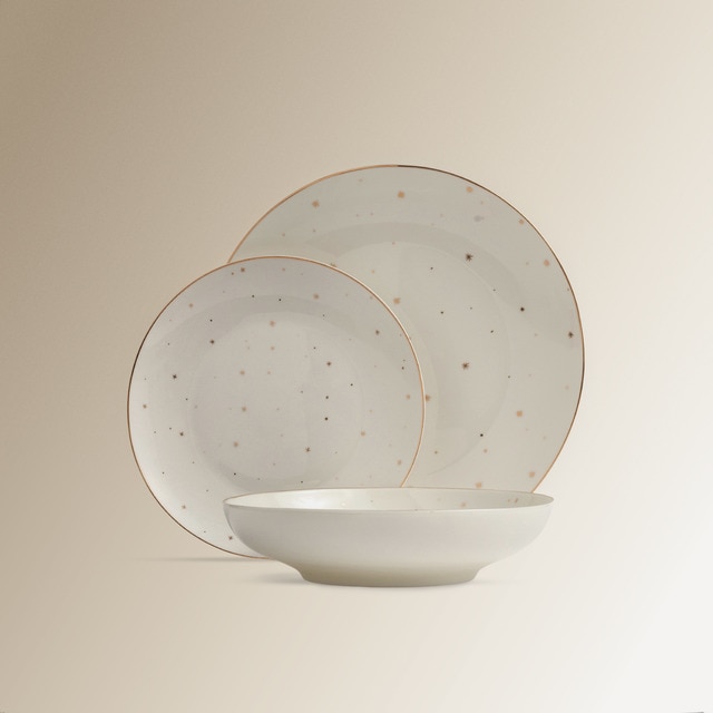 Imagen 0 de Vajilla por piezas Estrellas Navidad El Corte Inglés