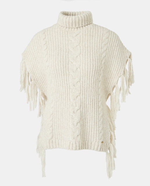 Imagem 0 de Poncho de Malha com Franjas